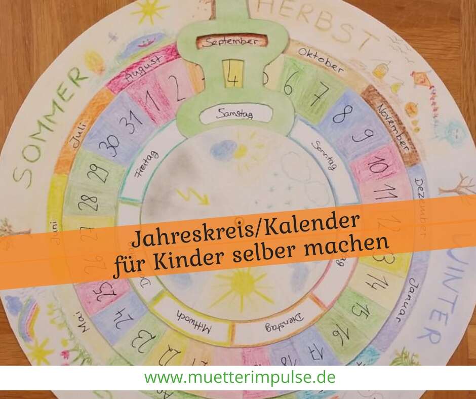 Jahreskreis fÃ¼r Kinder selber machen