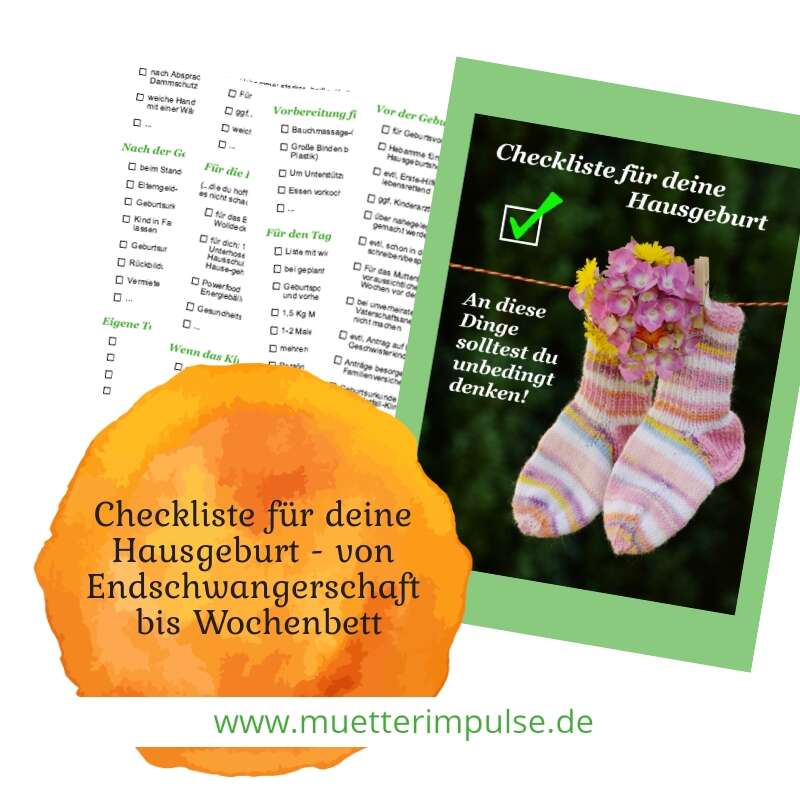 Checkliste fÃ¼r die Hausgeburt