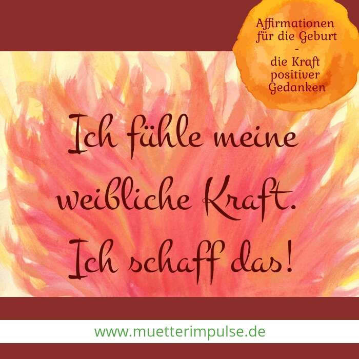 Affirmationen fÃ¼r die Geburt